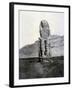 Colossi of Memnon, Thebes, Egypt, 1852-null-Framed Giclee Print