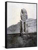 Colossi of Memnon, Thebes, Egypt, 1852-null-Framed Stretched Canvas