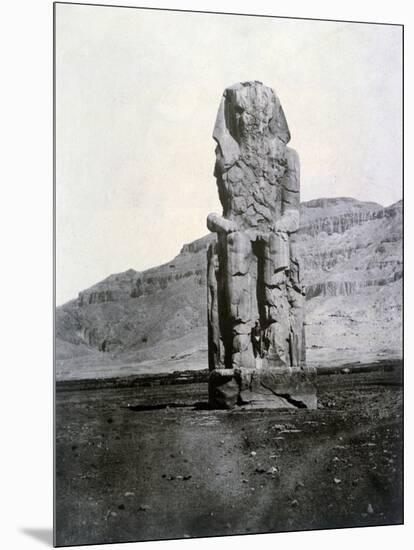 Colossi of Memnon, Thebes, Egypt, 1852-null-Mounted Giclee Print