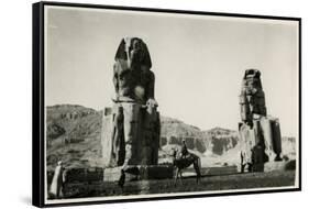 Colossi of Memnon, Thebes, Egypt-null-Framed Stretched Canvas