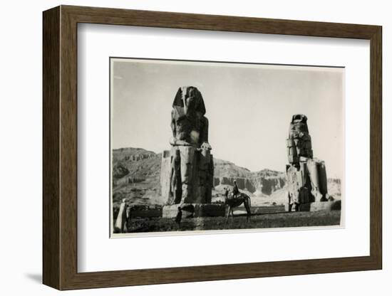 Colossi of Memnon, Thebes, Egypt-null-Framed Photographic Print