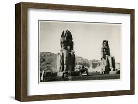 Colossi of Memnon, Thebes, Egypt-null-Framed Photographic Print