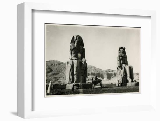 Colossi of Memnon, Thebes, Egypt-null-Framed Photographic Print