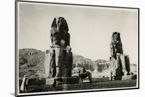 Colossi of Memnon, Thebes, Egypt-null-Mounted Photographic Print