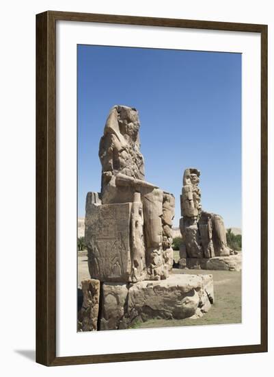 Colossi of Memnon, West Bank, Thebes, Egypt, North Africa, Africa-Richard Maschmeyer-Framed Photographic Print