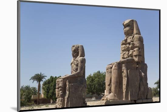 Colossi of Memnon, West Bank, Thebes, Egypt, North Africa, Africa-Richard Maschmeyer-Mounted Photographic Print