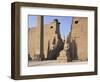 Colossi of Rameses II, Luxor Temple, Luxor, Unesco World Heritage Site, Thebes, Egypt-Peter Scholey-Framed Photographic Print