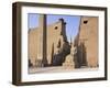 Colossi of Rameses II, Luxor Temple, Luxor, Unesco World Heritage Site, Thebes, Egypt-Peter Scholey-Framed Photographic Print