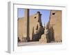 Colossi of Rameses II, Luxor Temple, Luxor, Unesco World Heritage Site, Thebes, Egypt-Peter Scholey-Framed Photographic Print