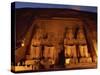 Colossi of Ramses II, Floodlit, Great Temple of Ramses II, Abu Simbel, Egypt-Strachan James-Stretched Canvas