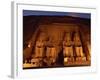 Colossi of Ramses II, Floodlit, Great Temple of Ramses II, Abu Simbel, Egypt-Strachan James-Framed Photographic Print