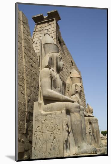 Colossi of Ramses Ii, Luxor Temple, Luxor, Thebes, Egypt, North Africa, Africa-Richard Maschmeyer-Mounted Photographic Print