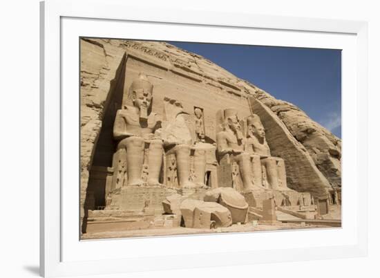 Colossi of Ramses Ii, Sun Temple, Abu Simbel, Egypt, North Africa, Africa-Richard Maschmeyer-Framed Photographic Print