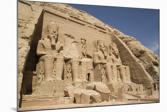 Colossi of Ramses Ii, Sun Temple, Abu Simbel, Egypt, North Africa, Africa-Richard Maschmeyer-Mounted Photographic Print