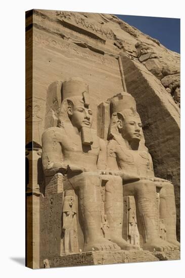 Colossi of Ramses Ii, Sun Temple, Abu Simbel, Egypt, North Africa, Africa-Richard Maschmeyer-Stretched Canvas