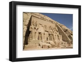 Colossi of Ramses Ii, Sun Temple, Abu Simbel, Egypt, North Africa, Africa-Richard Maschmeyer-Framed Photographic Print