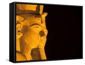 Colossus of Ramesses II at Temple of Luxor in Thebes-Franz-Marc Frei-Framed Stretched Canvas