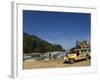 Colouful Jeepney Loading Up at Fishing Harbour, Sabang Town, Palawan, Philippines, Southeast Asia-Kober Christian-Framed Photographic Print