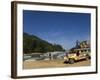 Colouful Jeepney Loading Up at Fishing Harbour, Sabang Town, Palawan, Philippines, Southeast Asia-Kober Christian-Framed Photographic Print