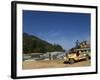 Colouful Jeepney Loading Up at Fishing Harbour, Sabang Town, Palawan, Philippines, Southeast Asia-Kober Christian-Framed Photographic Print