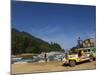 Colouful Jeepney Loading Up at Fishing Harbour, Sabang Town, Palawan, Philippines, Southeast Asia-Kober Christian-Mounted Photographic Print