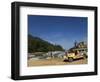 Colouful Jeepney Loading Up at Fishing Harbour, Sabang Town, Palawan, Philippines, Southeast Asia-Kober Christian-Framed Photographic Print