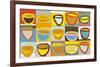 Colour Bowls, c.2009-Gordon Hopkins-Framed Serigraph