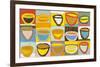 Colour Bowls, c.2009-Gordon Hopkins-Framed Serigraph