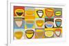 Colour Bowls, c.2009-Gordon Hopkins-Framed Serigraph