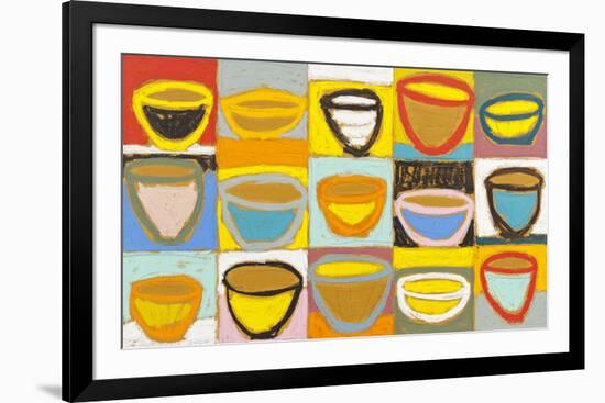 Colour Bowls, c.2009-Gordon Hopkins-Framed Serigraph