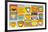 Colour Bowls, c.2009-Gordon Hopkins-Framed Serigraph