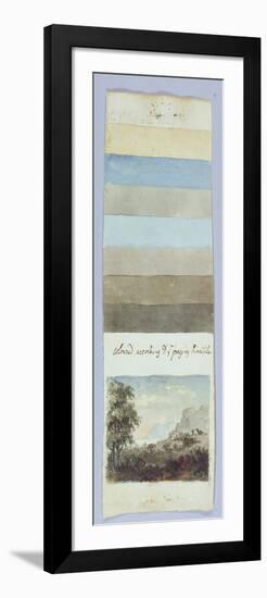 Colour Chart, from 'Hints to Form the Taste and Regulate Ye Judgement in Sketching Landscape'-Rev. William Gilpin-Framed Giclee Print