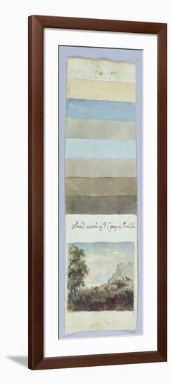 Colour Chart, from 'Hints to Form the Taste and Regulate Ye Judgement in Sketching Landscape'-Rev. William Gilpin-Framed Giclee Print