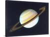 Colour-Enhanced View of Saturn, 1980-null-Stretched Canvas