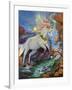 Colour-Fall Unicorn-Sue Clyne-Framed Giclee Print