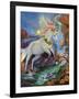 Colour-Fall Unicorn-Sue Clyne-Framed Giclee Print