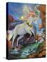 Colour-Fall Unicorn-Sue Clyne-Stretched Canvas