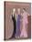 Colour Fashion Illustration Showing Three Glamorous Evening Gowns-null-Stretched Canvas