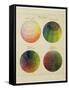 Colour Globes for Copper, Aquatint and Watercolour-Philipp Otto Runge-Framed Stretched Canvas