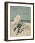 Colour Illustrated Cover Showing a Boy Scout Watching a Ship On the Horizon-null-Framed Premium Giclee Print