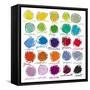 Colour Palette-Jenny Frean-Framed Stretched Canvas