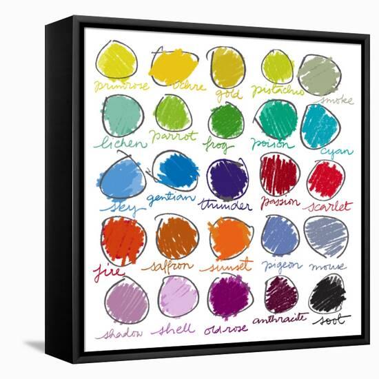 Colour Palette-Jenny Frean-Framed Stretched Canvas