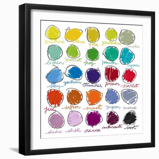 Colour Palette-Jenny Frean-Framed Giclee Print