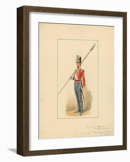 Colour Sergeant of the Duke of Cambridge's Own, Middlesex Regiment, 1910-Richard Caton Woodville II-Framed Giclee Print