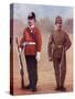 Colour-Sergeant of the West Yorkshire Regiment, Left, and a Sergeant of the Yorkshire Regiment-Louis Creswicke-Stretched Canvas