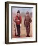 Colour-Sergeant of the West Yorkshire Regiment, Left, and a Sergeant of the Yorkshire Regiment-Louis Creswicke-Framed Giclee Print