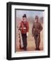 Colour-Sergeant of the West Yorkshire Regiment, Left, and a Sergeant of the Yorkshire Regiment-Louis Creswicke-Framed Giclee Print