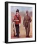 Colour-Sergeant of the West Yorkshire Regiment, Left, and a Sergeant of the Yorkshire Regiment-Louis Creswicke-Framed Giclee Print