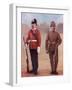 Colour-Sergeant of the West Yorkshire Regiment, Left, and a Sergeant of the Yorkshire Regiment-Louis Creswicke-Framed Giclee Print