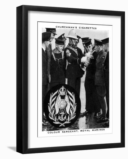 Colour Sergeant, Royal Marines, 1937-WA & AC Churchman-Framed Giclee Print